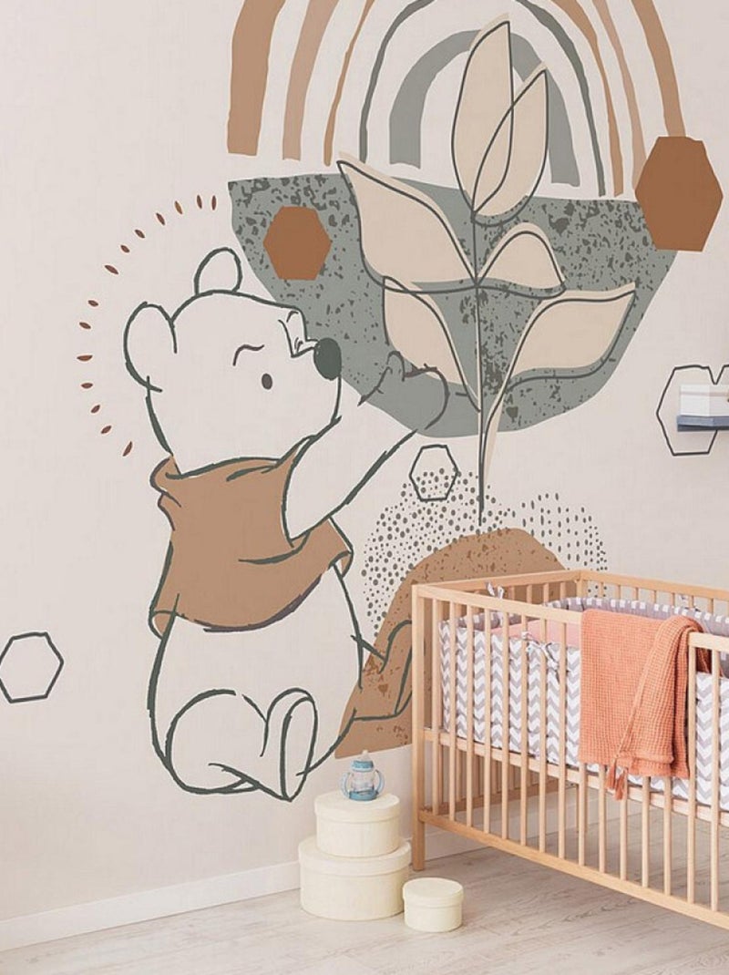 Poster XXL - Winnie l'ourson plante un arbre 300 x 280 cm Multicolore - Kiabi
