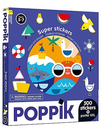 Poster XXL 500 stickers Couleurs et formes