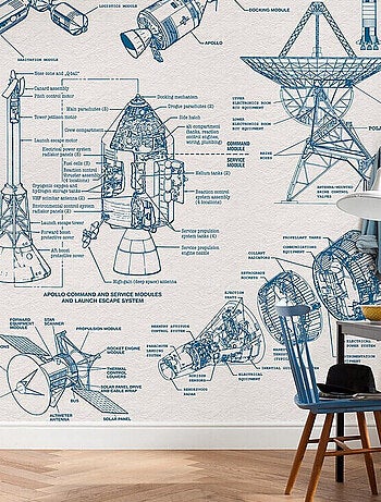 Poster XXL architecture de vaisseau spatial l400 x h280 cm