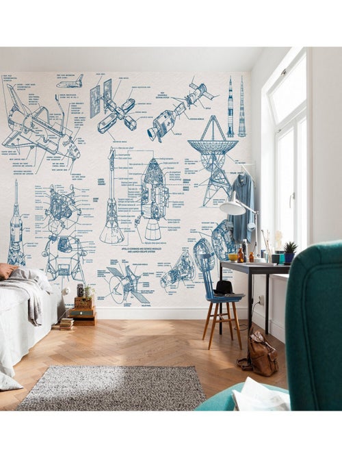 Poster XXL architecture de vaisseau spatial l400 x h280 cm - Kiabi