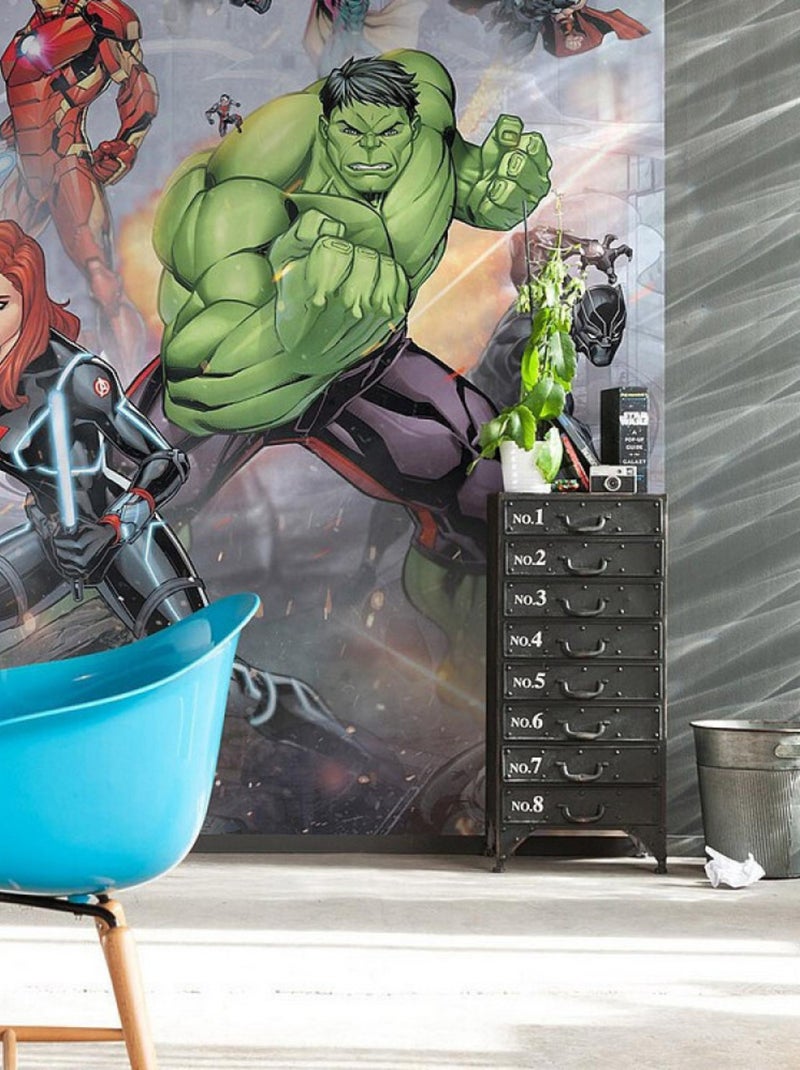 Poster XXL Avengers au combat 300 x 280 cm Multicolore - Kiabi