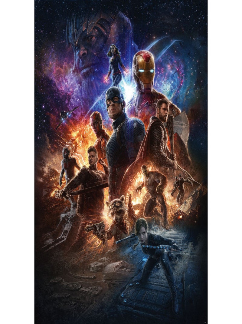 Poster XXL Avengers Bataille des Mondes l200 x H280 cm Multicolore - Kiabi