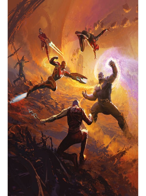 Poster XXL Avengers Bataille épique de titans l250 x H280 cm - Kiabi