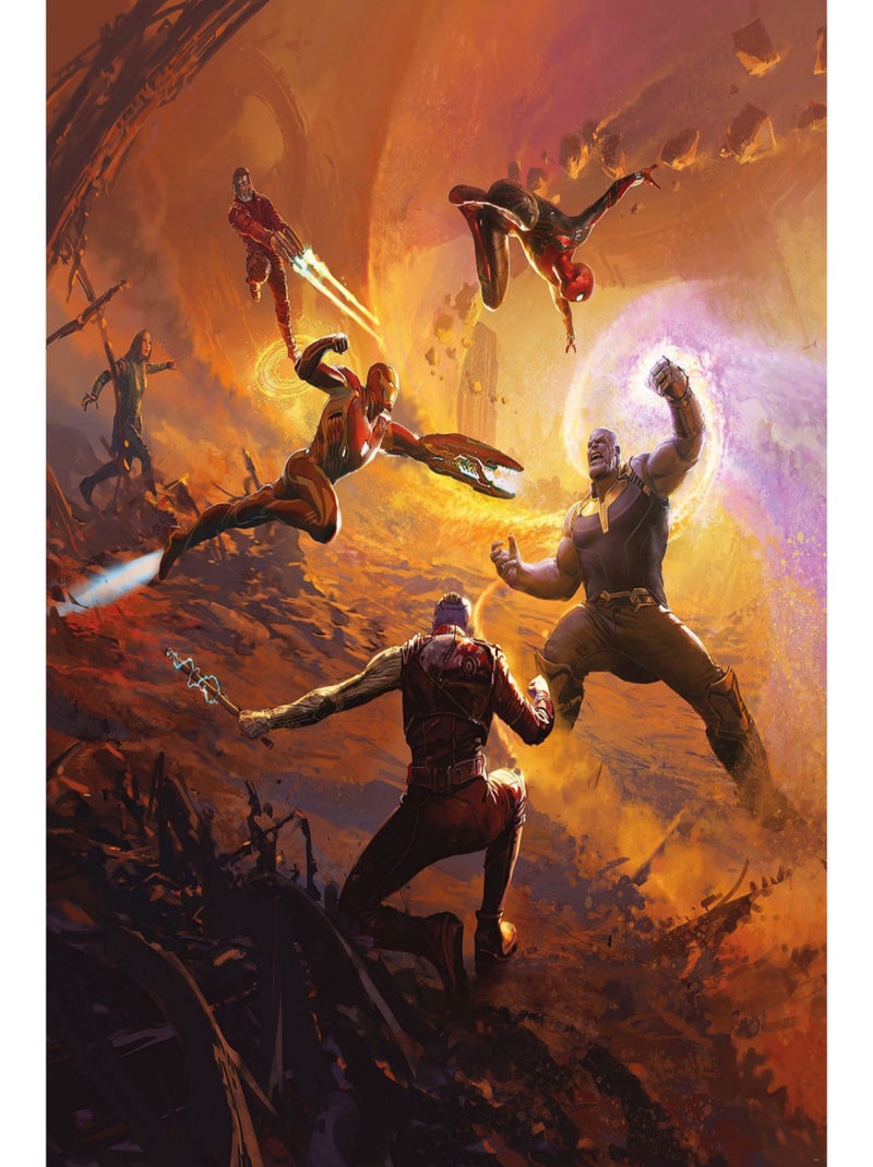 Poster XXL Avengers Bataille épique de titans l250 x H280 cm Multicolore - Kiabi