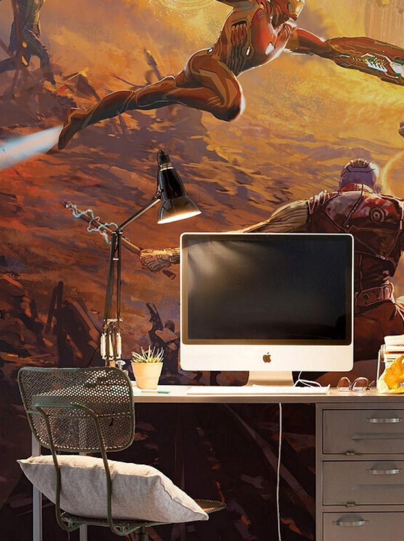 Poster XXL Avengers Bataille épique de titans l250 x H280 cm Multicolore - Kiabi