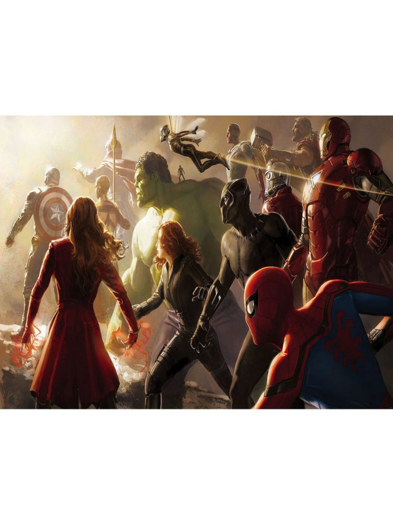 Poster XXL Avengers Bataille Finale l500 x H280 cm Multicolore - Kiabi