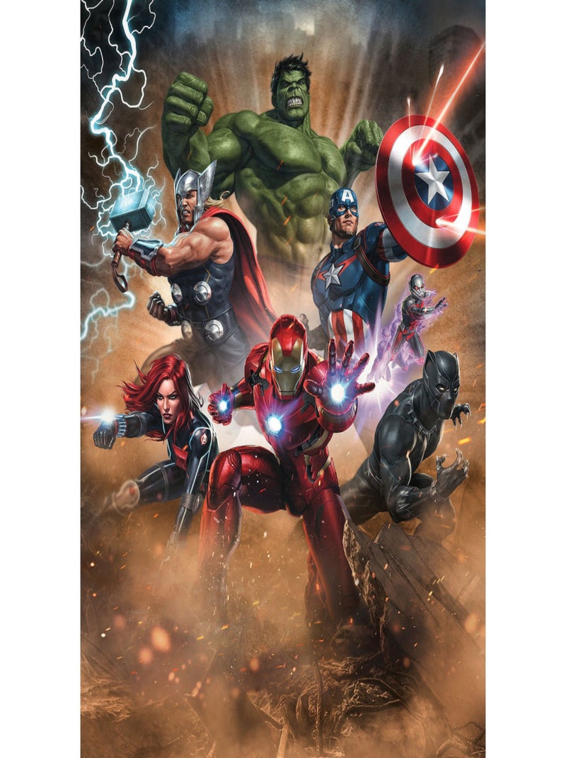 Poster XXL Avengers Superpouvoirs l200 x H280 cm Multicolore - Kiabi