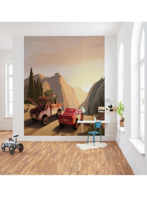 Poster XXL Cars -Sous un Coucher de Soleil - l300 x H280 cm - Kiabi
