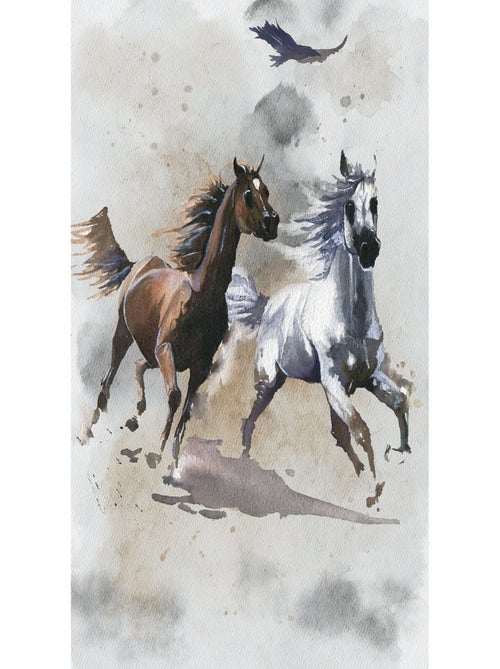 Poster XXL cheval qui court l200 x h280 cm - Kiabi