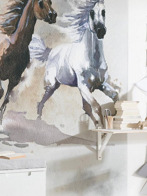 Poster XXL cheval qui court l200 x h280 cm - Kiabi