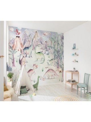Poster XXL dinosaure et volcan l400 x h280 cm