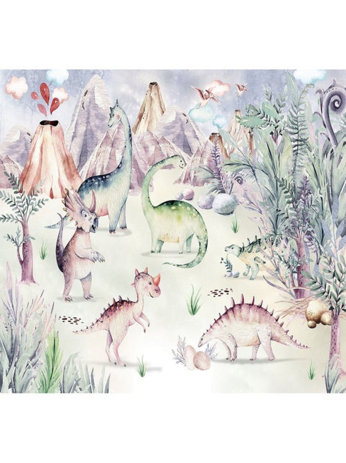 Poster XXL dinosaure et volcan l400 x h280 cm - Kiabi