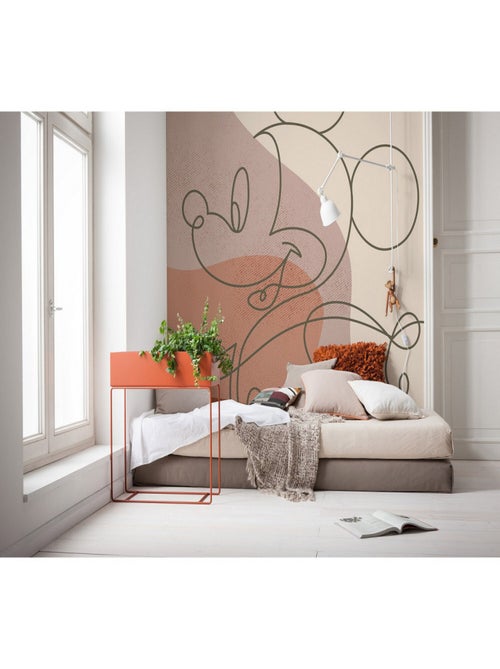 Poster XXL Disney Mickey -Dessin au trait- l250 x H280 cm - Kiabi