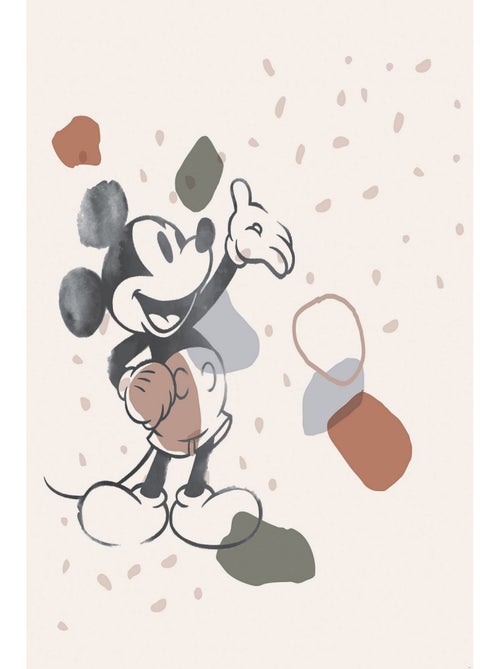 Poster XXL Disney Mickey -Formes organiques- l250 x H280 cm - Kiabi