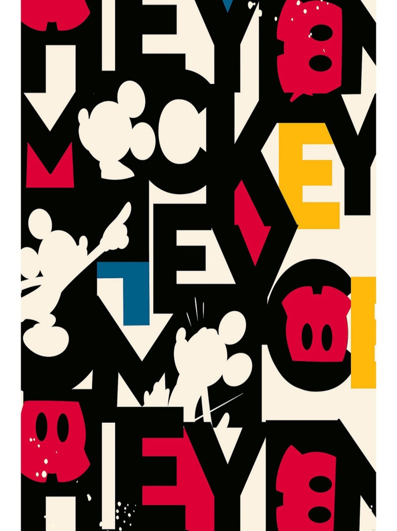 Poster XXL Disney Mickey -Mixup- l250 x H280 cm Multicolore - Kiabi