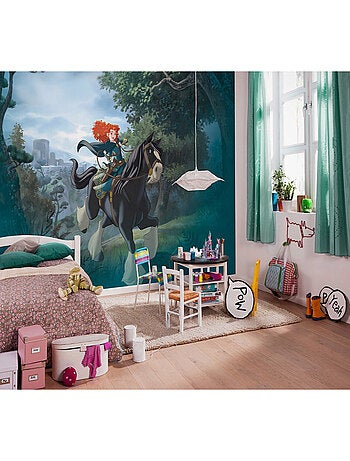 Poster XXL disney rebelle - Mérida équitation l400 x h280 cm