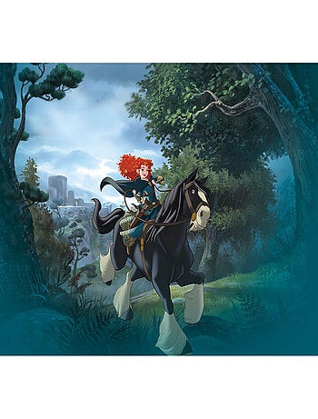 Poster XXL disney rebelle - Mérida équitation l400 x h280 cm