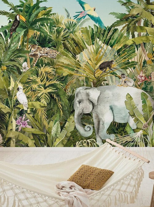 Poster XXL expédition dans la jungle l400 x h280 cm - Kiabi