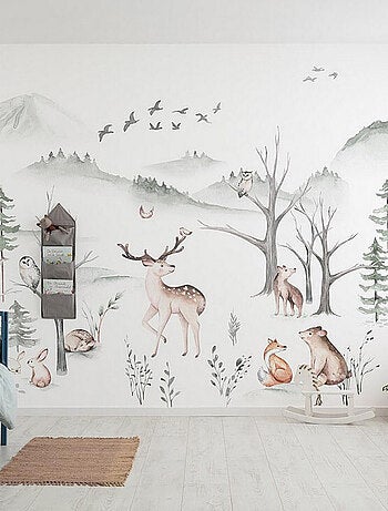 Poster XXL foret et animaux l400 x h280 cm