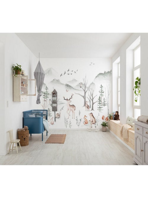 Poster XXL foret et animaux l400 x h280 cm - Kiabi