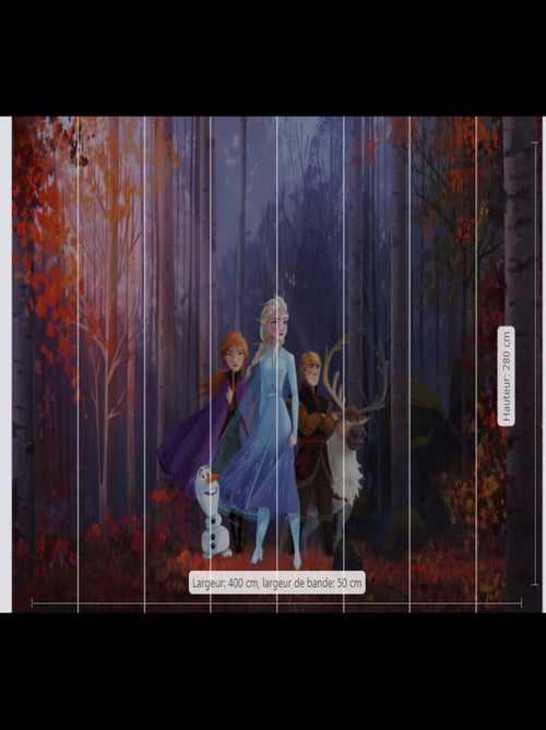 Poster XXL Frozen la reine des neiges automne glacial - 400 cm - 280 cm - Kiabi