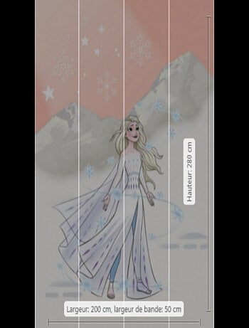 Poster XXL Frozen la reine des neiges Elsa - 200 cm - 280 cm