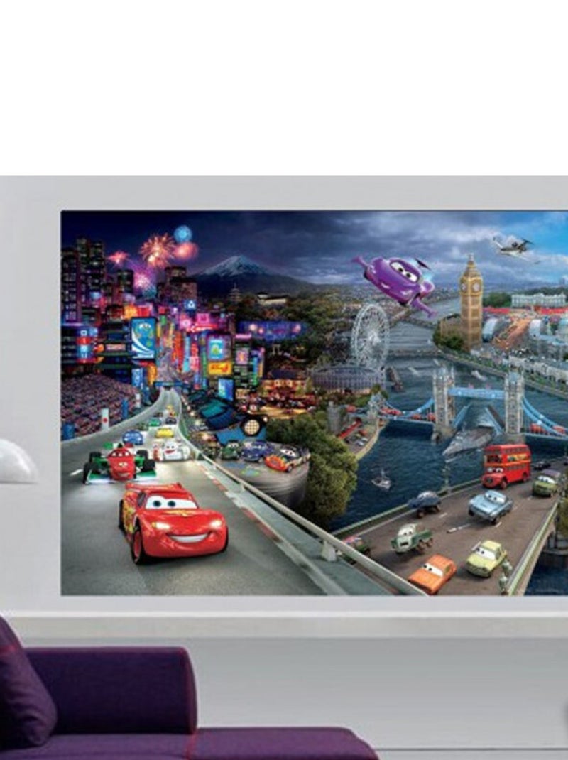Poster XXL intisse Cars 2 Disney 155X115 CM Multicolore - Kiabi