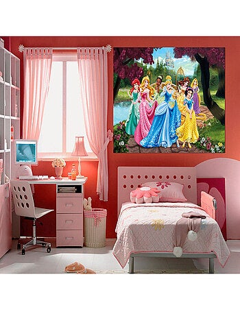 Poster XXL intisse Château Princesse Disney 155X115 CM