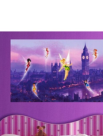 Poster XXL intisse Fée Clochette à Londres Disney fairies 155X115 CM