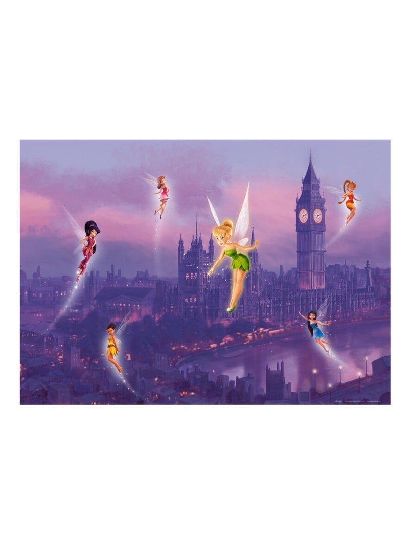 Poster XXL intisse Fée Clochette à Londres Disney fairies 155X115 CM Multicolore - Kiabi