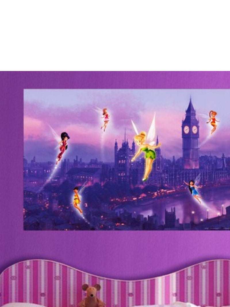 Poster XXL intisse Fée Clochette à Londres Disney fairies 155X115 CM Multicolore - Kiabi