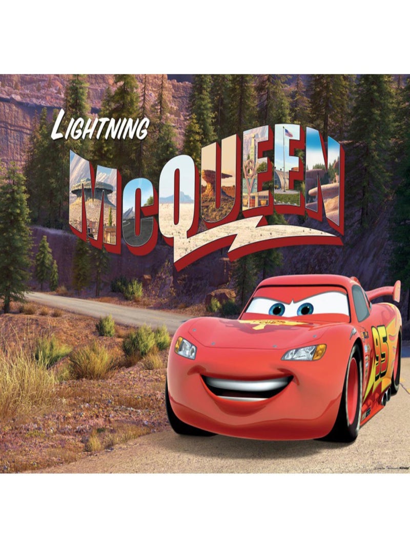 Poster XXL intisse Flash McQueen Cars Disney 155X115 CM Multicolore - Kiabi