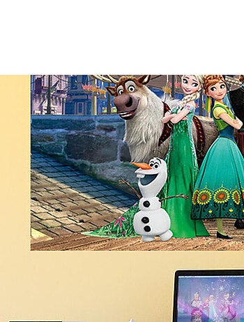 Poster XXL intisse La Reine des Neiges sur pont Disney Frozen 155X115 CM