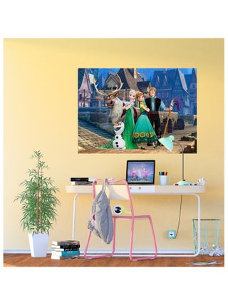 Poster XXL intisse La Reine des Neiges sur pont Disney Frozen 155X115 CM