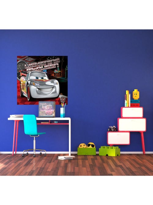 Poster XXL intisse Ligtning McQueen Cars Disney 155X115 CM - Kiabi