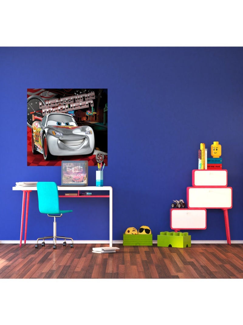 Poster XXL intisse Ligtning McQueen Cars Disney 155X115 CM Multicolore - Kiabi