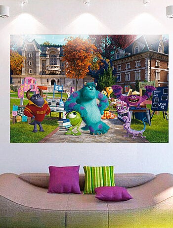 Poster XXL intisse Monstres Academy Pixar 155X115 CM