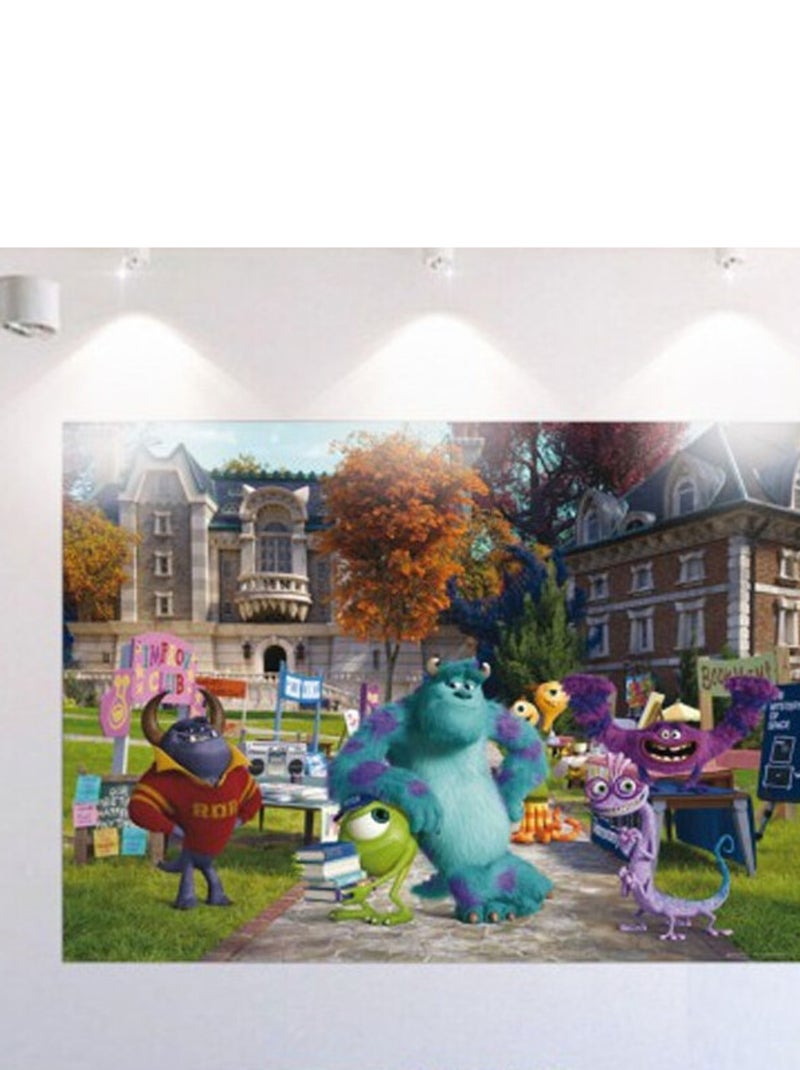Poster XXL intisse Monstres Academy Pixar 155X115 CM Multicolore - Kiabi