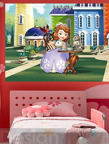 Poster XXL intisse Princesse Sofia Disney 155X115 CM