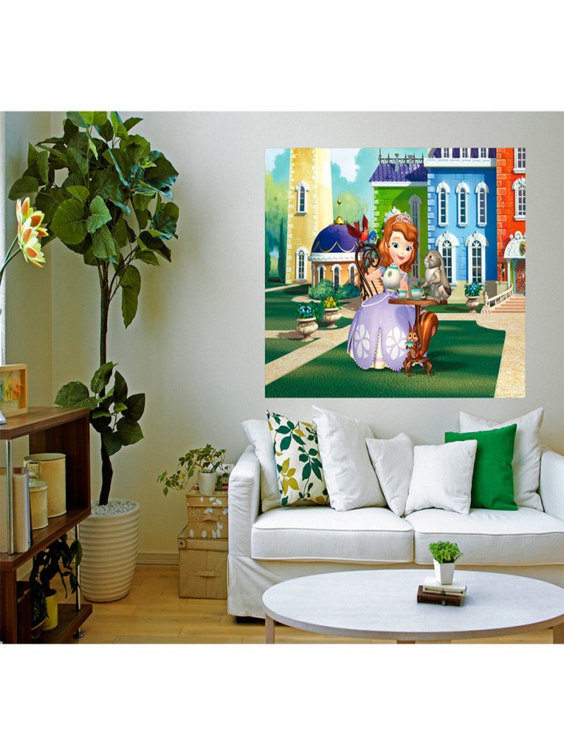 Poster XXL intisse Princesse Sofia Disney 155X115 CM Multicolore - Kiabi