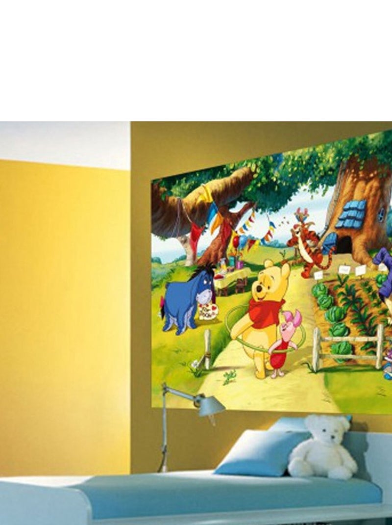Poster XXL intisse Winnie l'Ourson Anniversaire Disney 155X115 CM Multicolore - Kiabi
