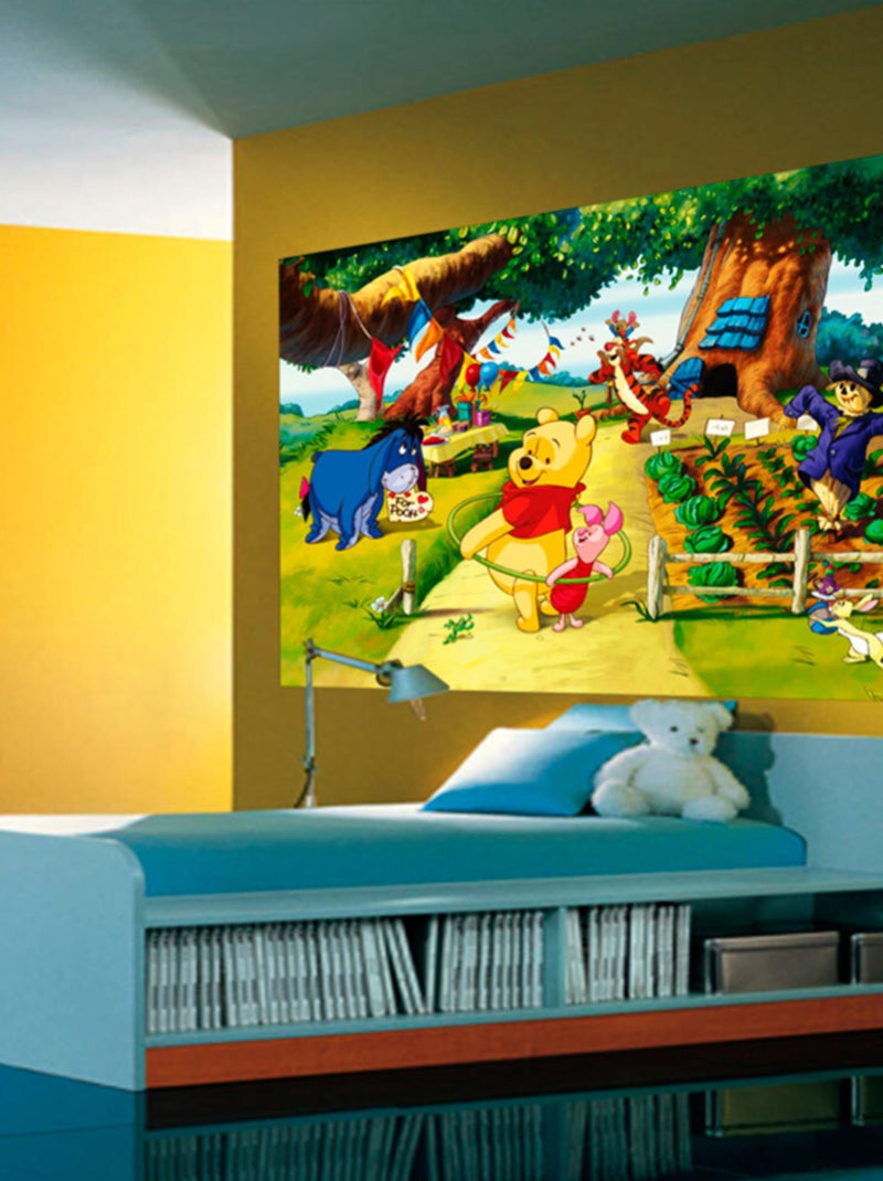 Poster XXL intisse Winnie l'Ourson Anniversaire Disney 155X115 CM Multicolore - Kiabi