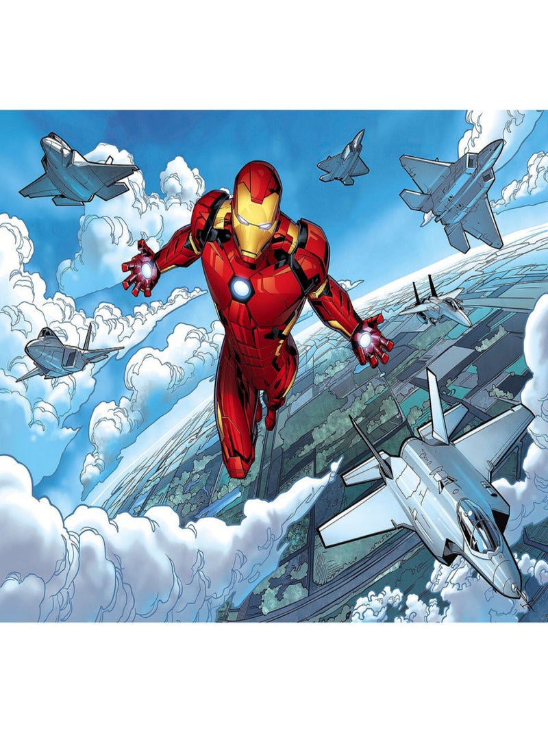 Poster XXL iron man qui vole l400 x h280 cm Rouge - Kiabi