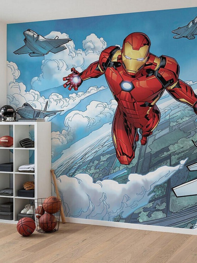 Poster XXL iron man qui vole l400 x h280 cm Rouge - Kiabi