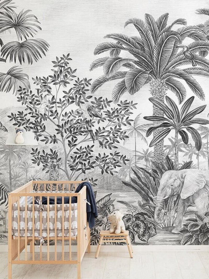 Poster XXL jungle les tropiques l350 x h280 cm Blanc - Kiabi