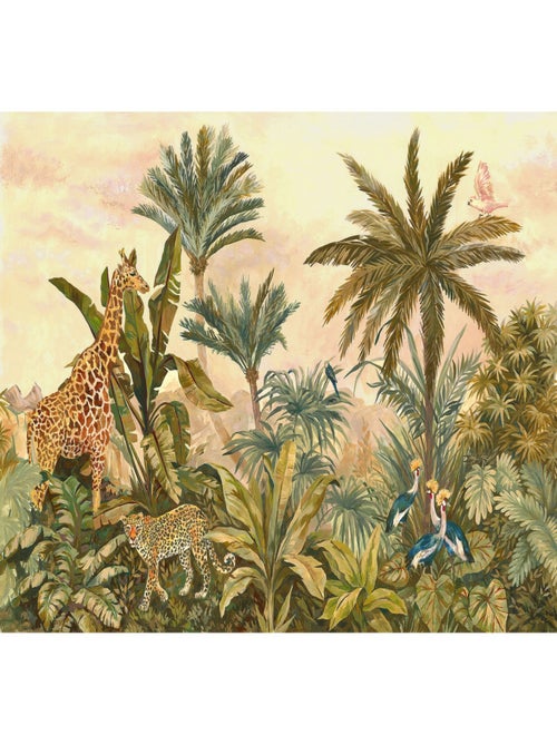 Poster XXL jungle tropical vintage l400 x h280 cm - Kiabi