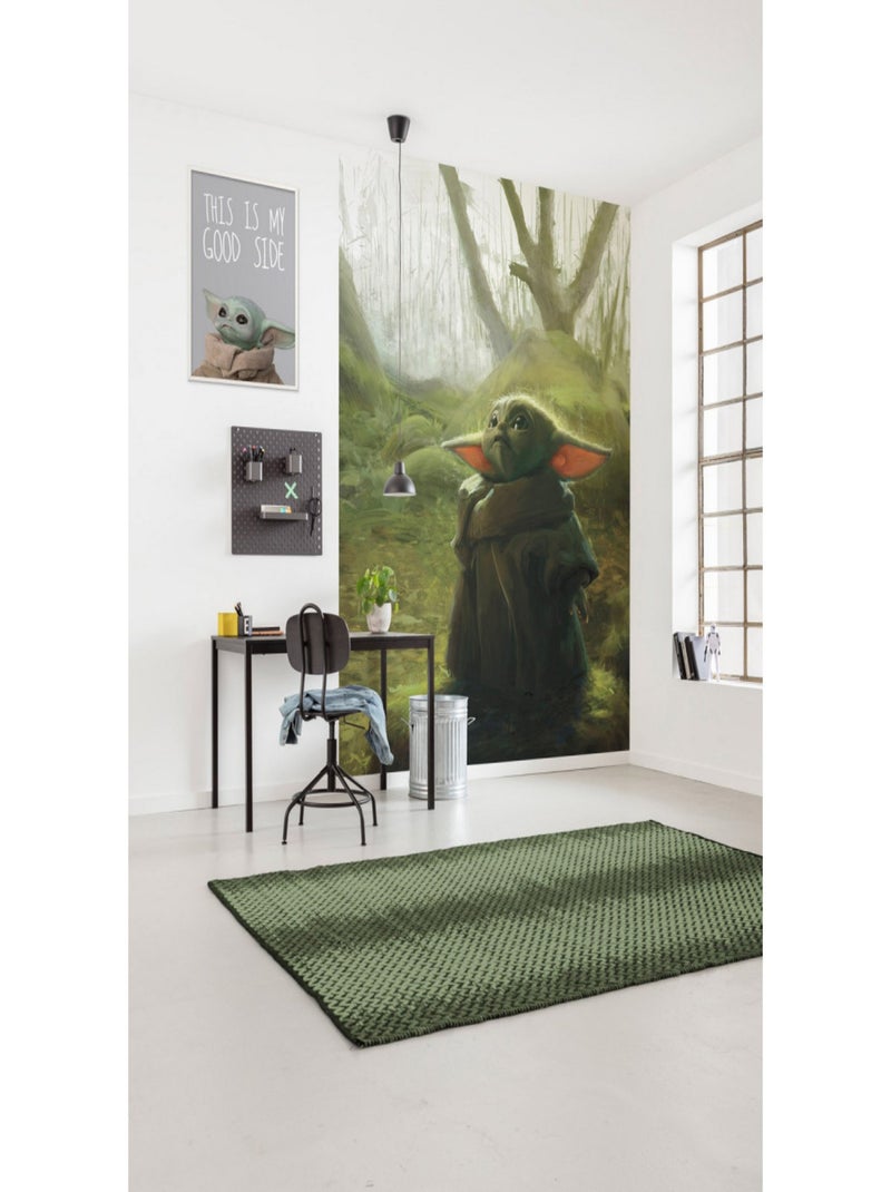 Poster XXL Mandalorian Bébé Yoda Grogu- acrylique - 200 cm - 280 cm Multicolore - Kiabi