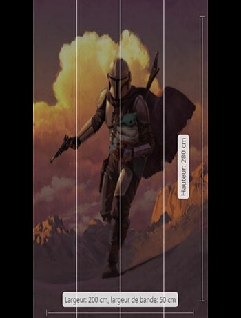 Poster XXL Mandalorian Escape - 200 cm - 280 cm
