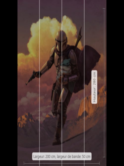 Poster XXL Mandalorian Escape - 200 cm - 280 cm - Kiabi
