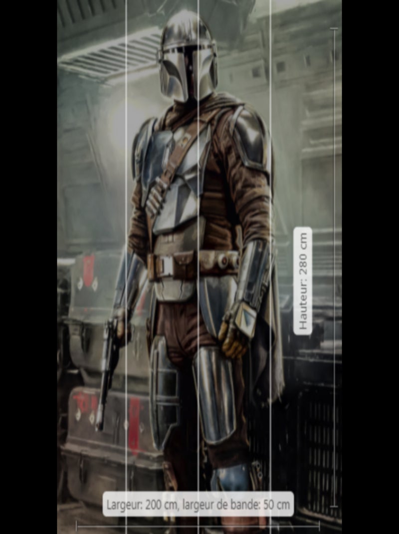 Poster XXL Mandalorian Fight Posture - 200 cm - 280 cm Multicolore - Kiabi